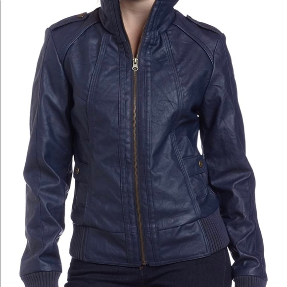 Vegan Leather Jacket - Picture 2 of 10